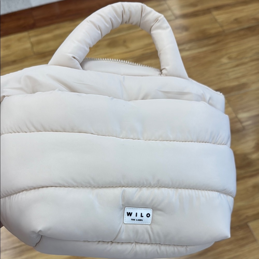Cream Puffer Tote Bag